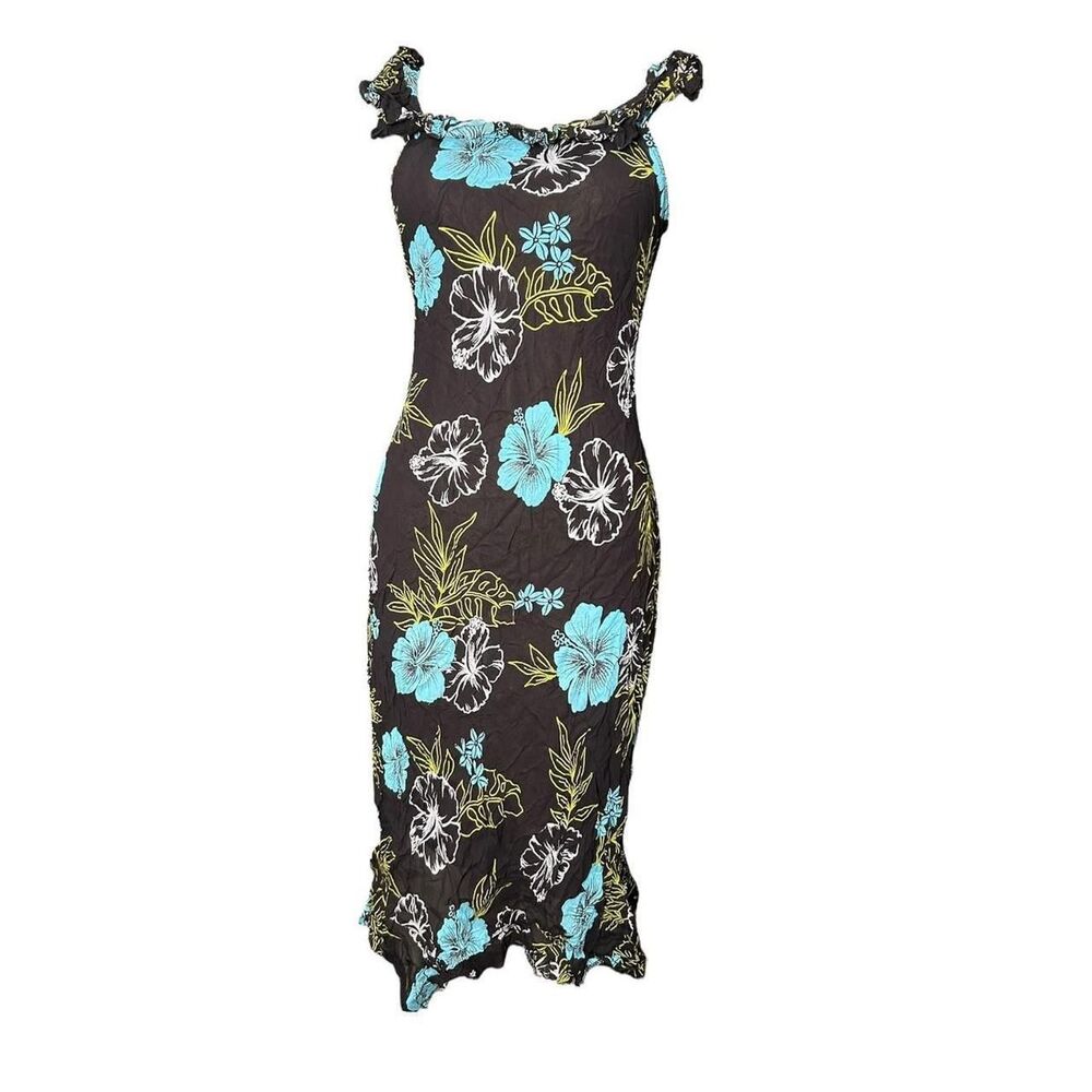 Unbranded Women's Brown and Blue Dress
